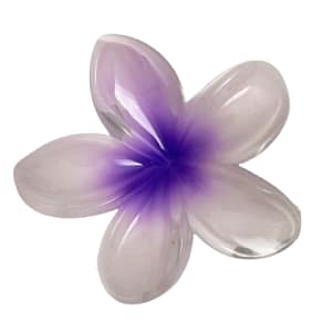 İçi Mor Lotus Çiçeği Kıstırmalı Topuz Tokası