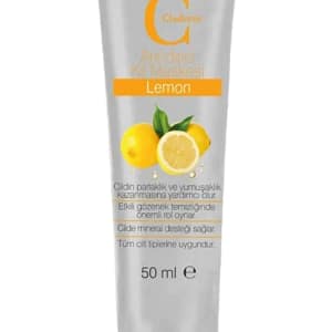 Claderm Limon Özlü Yüz Maskesi - Canlandırıcı ve Aydınlatıcı Kil Maskesi, 50 ml, Tüm Cilt Tipleri için Gözenekleri Temizleyen