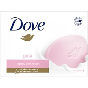 Dove Güzellik Sabunu - Tüm Cilt Tiplerine Uygun, Nemlendirici Kremle Zenginleştirilmiş, 90 g, Pembe