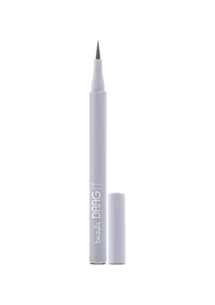 Beaulis Drag It Inkpen Keçe Uçlu Eyeliner - Siyah, Yüksek Renk Verimi, Uzun Süre Kalıcı ve Suya Dayanıklı (1 Adet)