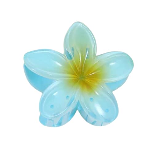 İçi Sarı - Beyaz Lotus Çiçeği Kıstırmalı Topuz Tokası